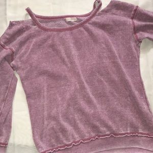 Ocean Drive cold shoulder sweatershirt/pullover